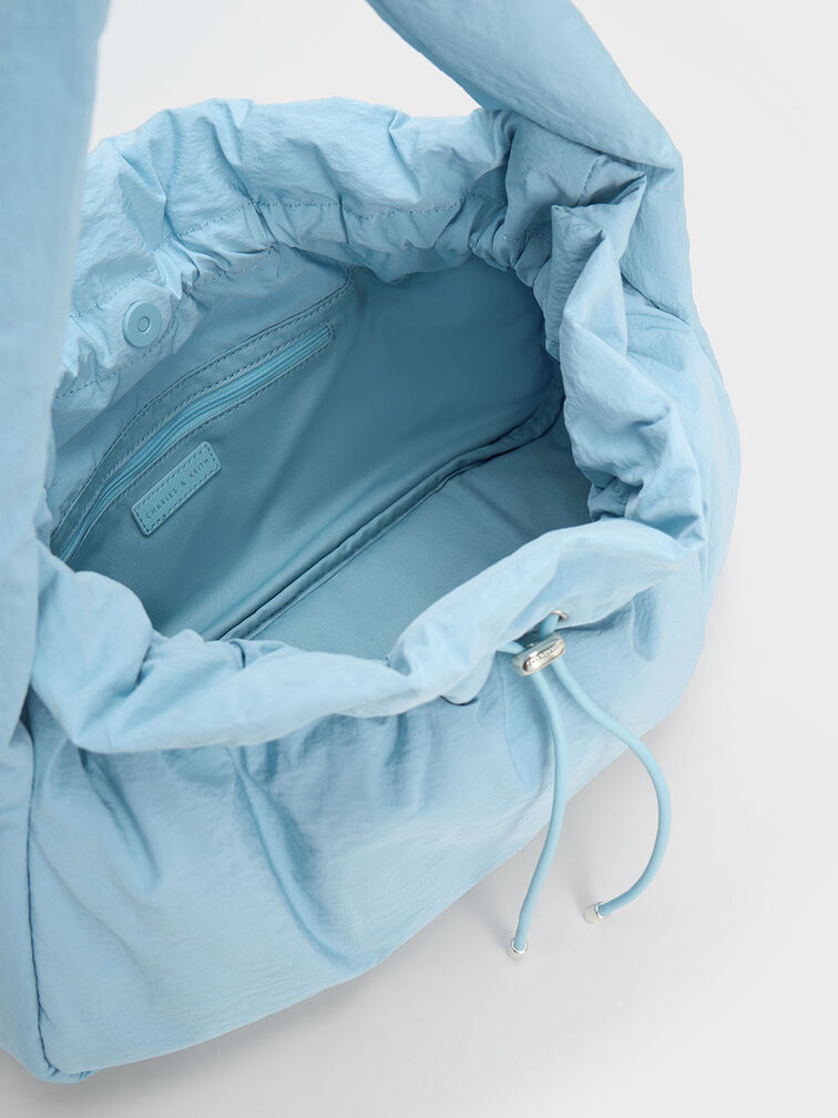 Ruched Hobo Bag, , hi-res