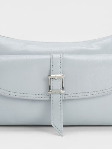 Mini Bryna Belted Hobo Bag, Sea Salt Blue, hi-res