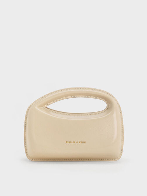 Mini Cocoon Top Handle Bag, สีเบจ, hi-res