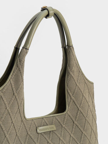 Willa Knitted Tote Bag, , hi-res