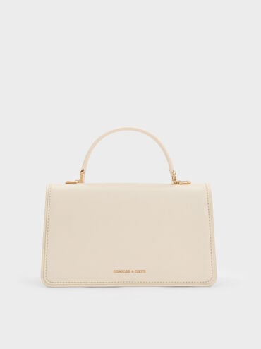 Arlet Belted Top Handle Bag, Cream, hi-res