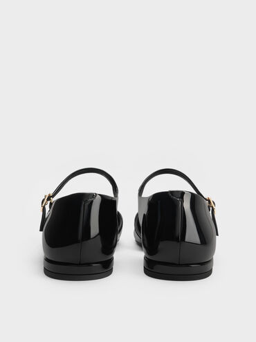 Patent D'Orsay Mary Janes, Black Patent, hi-res