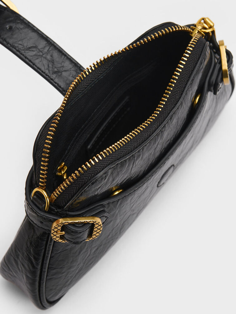 Eilith Chain-Handle Buckled Bag, , hi-res