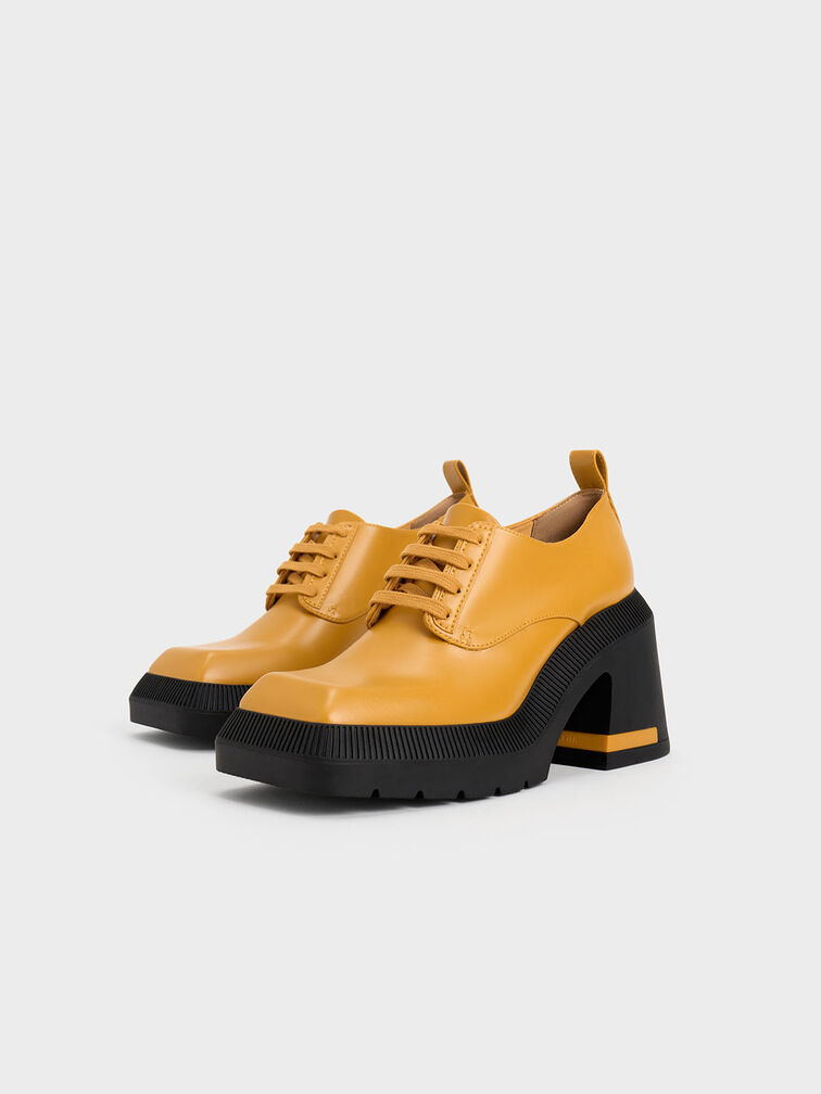 Emery Geometric Chunky Oxfords, , hi-res