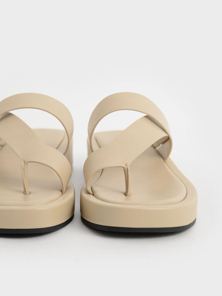 Toe-Loop Platform Sandals, , hi-res