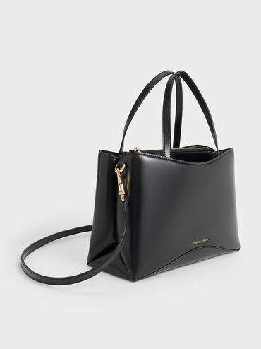 Sybill Tote Bag, Black, hi-res