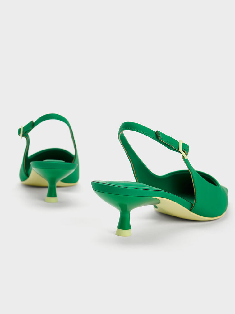 Vita Square-Toe Slingback Pumps, , hi-res