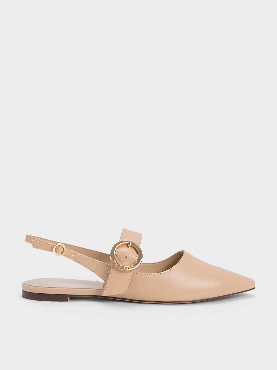Tan hotsell flat slingbacks
