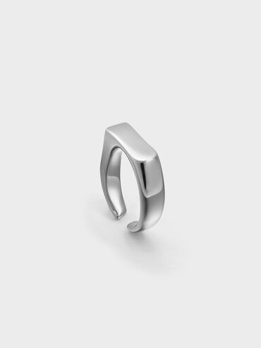 Gabine Sculptural Open Ring, Silver, hi-res
