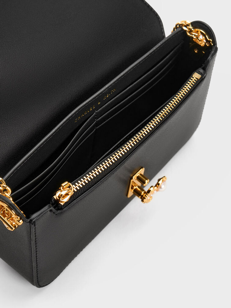 Merial Metallic Accent Clutch, , hi-res