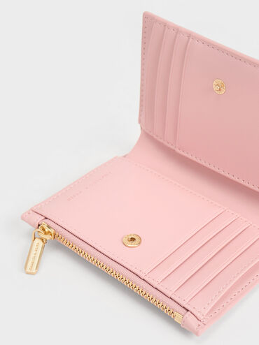 Gemma Quilted Card Holder, Light Pink, hi-res