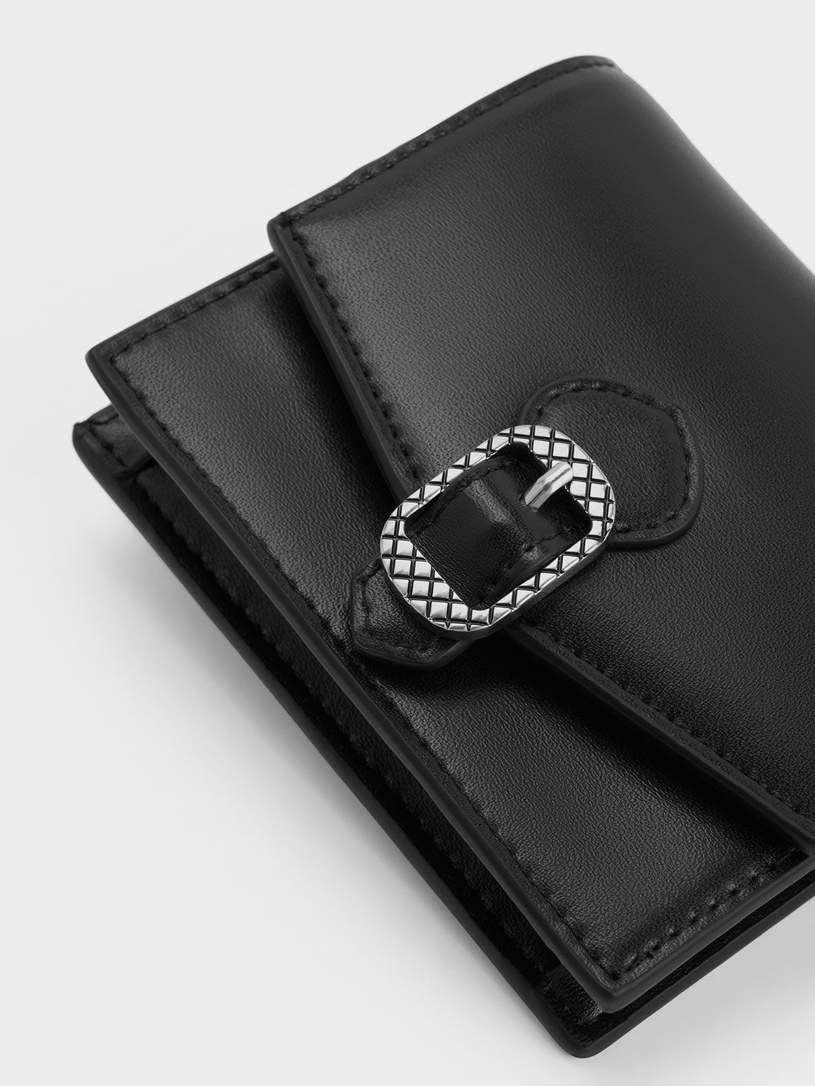 Noir Avis Printed Buckle Wallet CHARLES KEITH TH