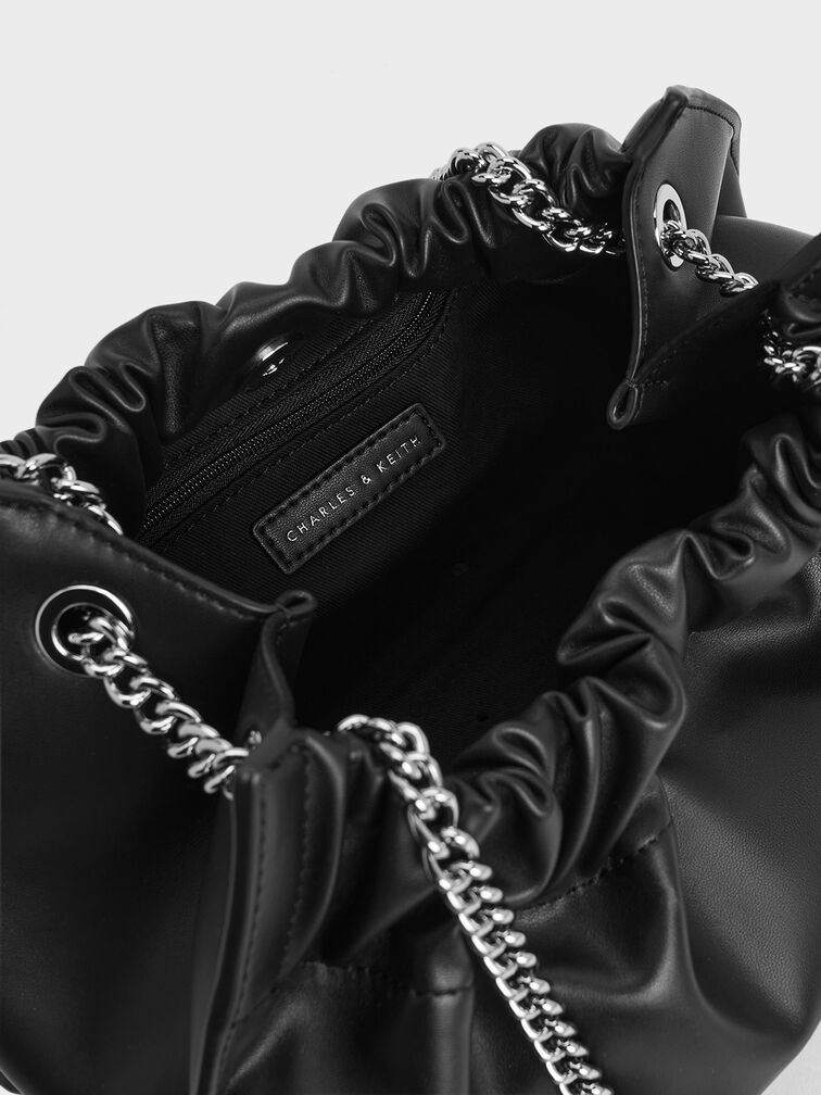 Cyrus Slouchy Chain-Handle Bag, , hi-res