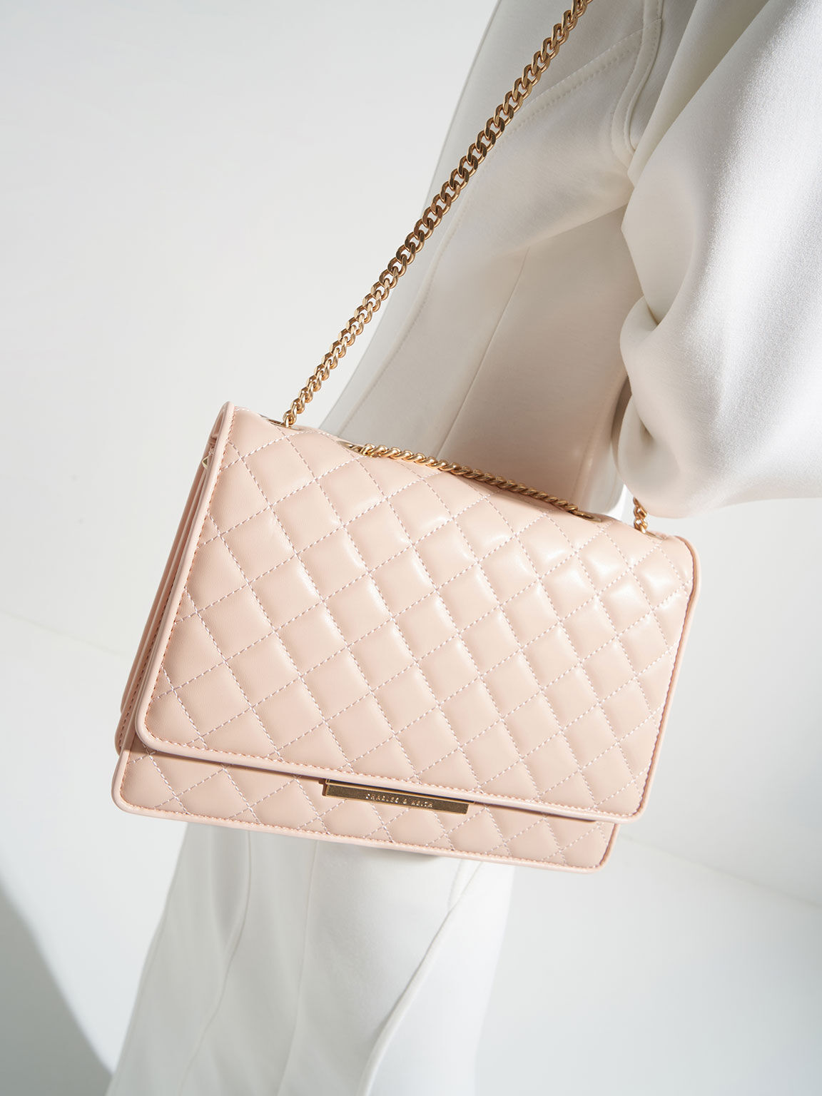 Charles keith outlet quilted bag