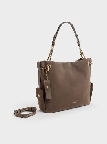 XL Lottie Side-Pocket Tote Bag, Stone Grey, hi-res