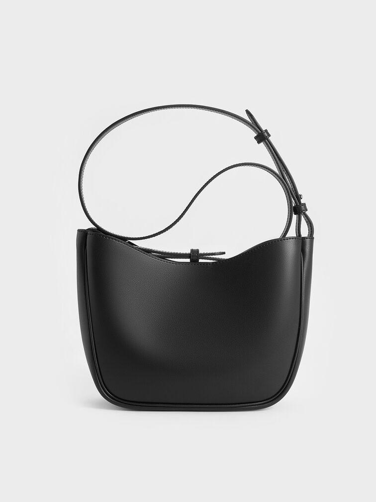 Robyn Chain-Handle Bag, Noir, hi-res