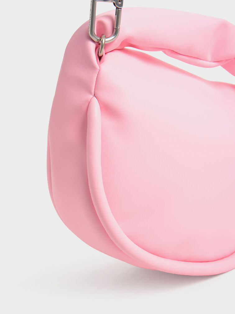 Yama Padded Handle Bag, สีชมพู, hi-res