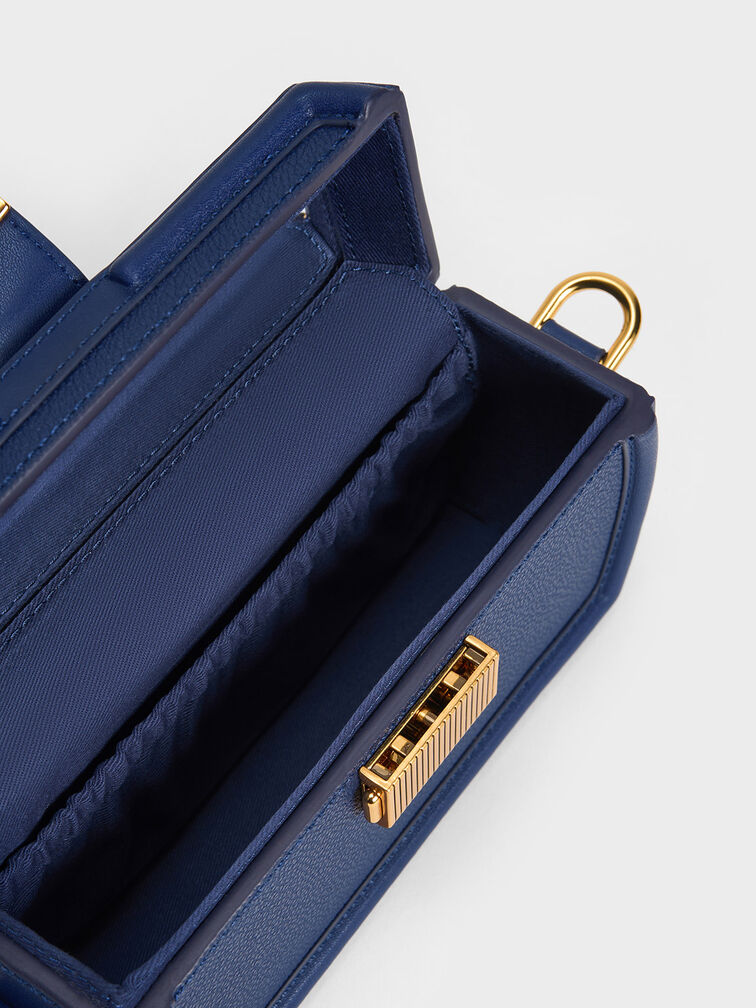 Leona Belted Geometric Clutch, , hi-res