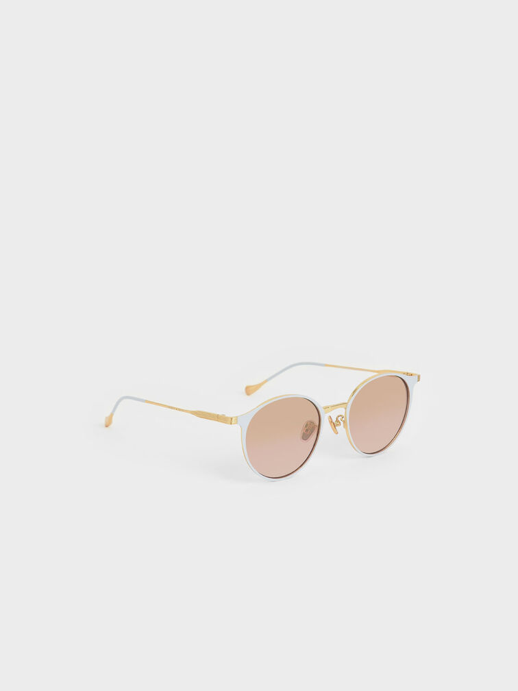 Tinted Round Sunglasses, , hi-res