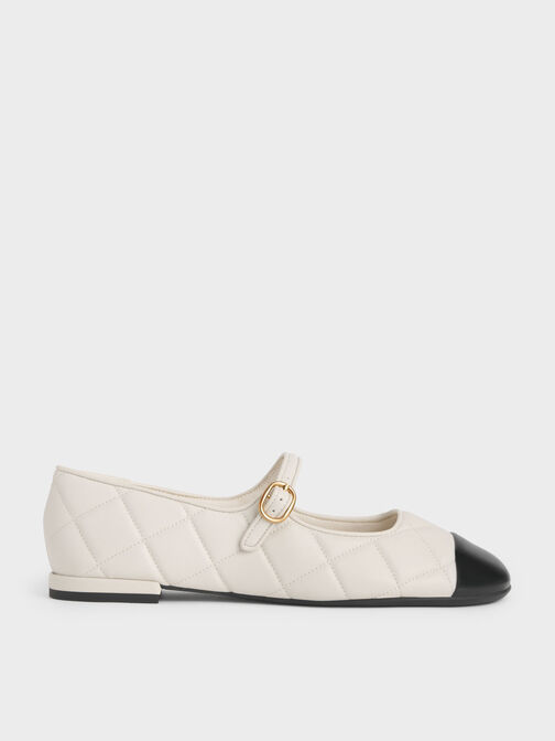 Toe-Cap Quilted Mary Janes, , hi-res
