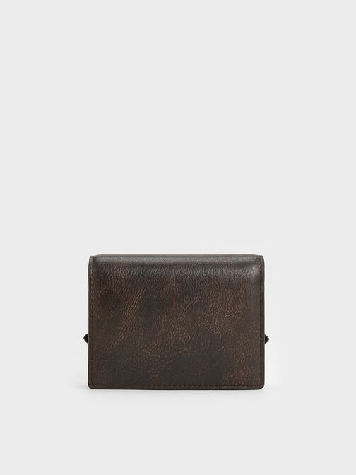 Sloane Chain-Handle Wallet, Dark Brown, hi-res