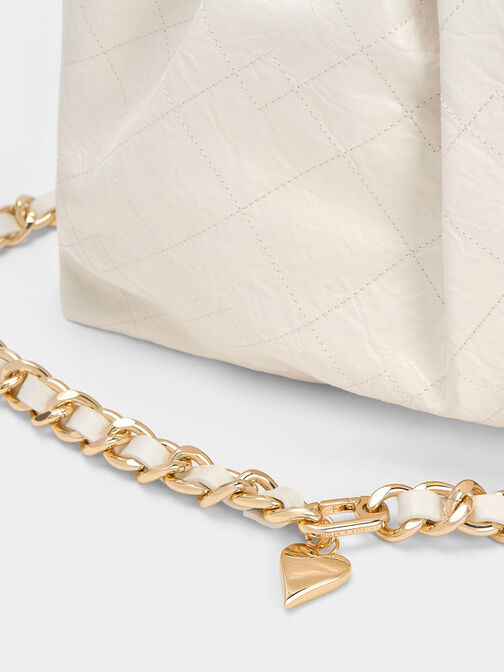Duo Double Chain Hobo Bag, , hi-res