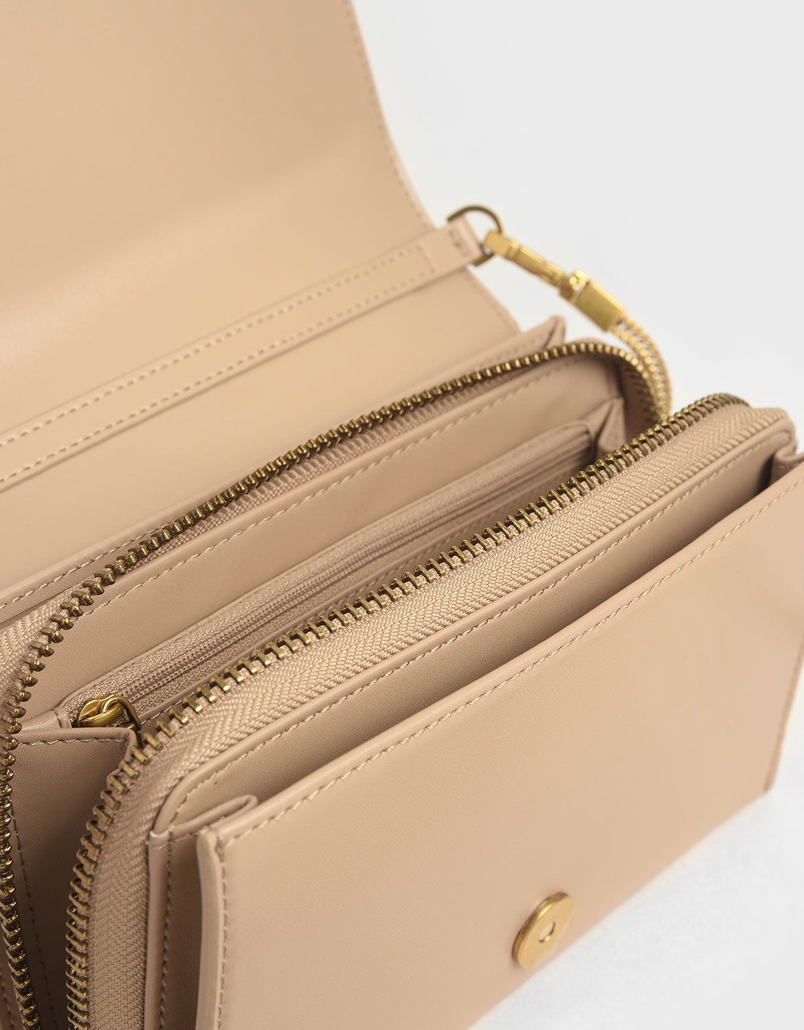 charles keith metallic edge crossbody bag