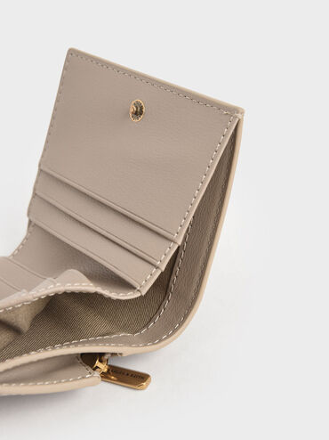 Daisy Bi-Fold Small Wallet, Sand, hi-res
