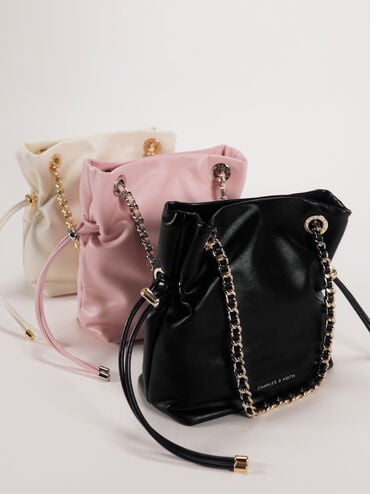 Arya Braided-Strap Double-Handle Crossbody Bag, Black, hi-res