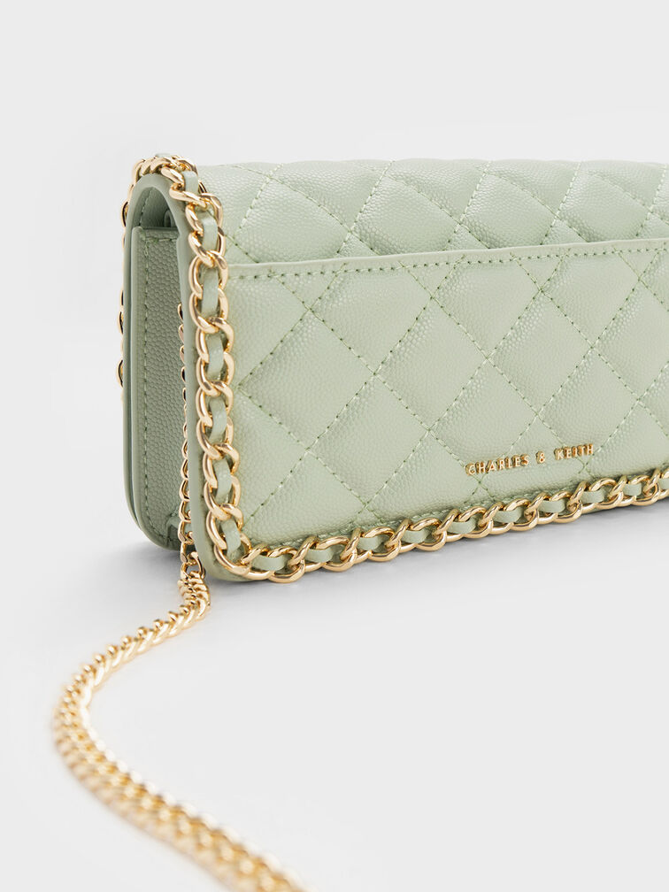 Micaela Quilted Long Wallet, , hi-res