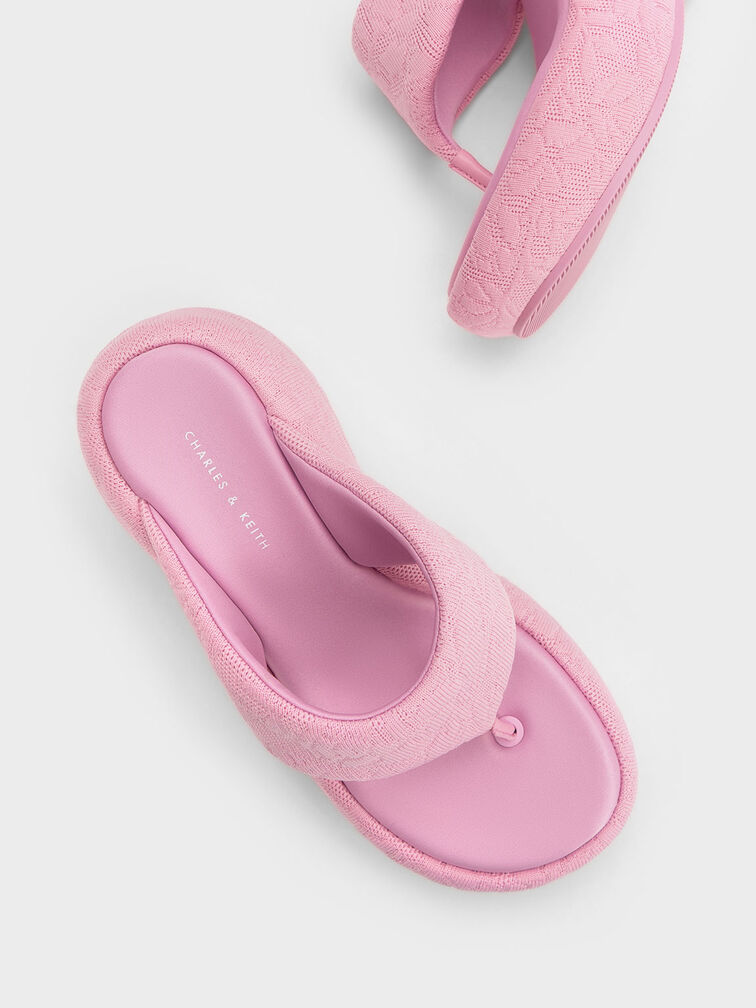 Noemi Knitted Platform Wedges, , hi-res