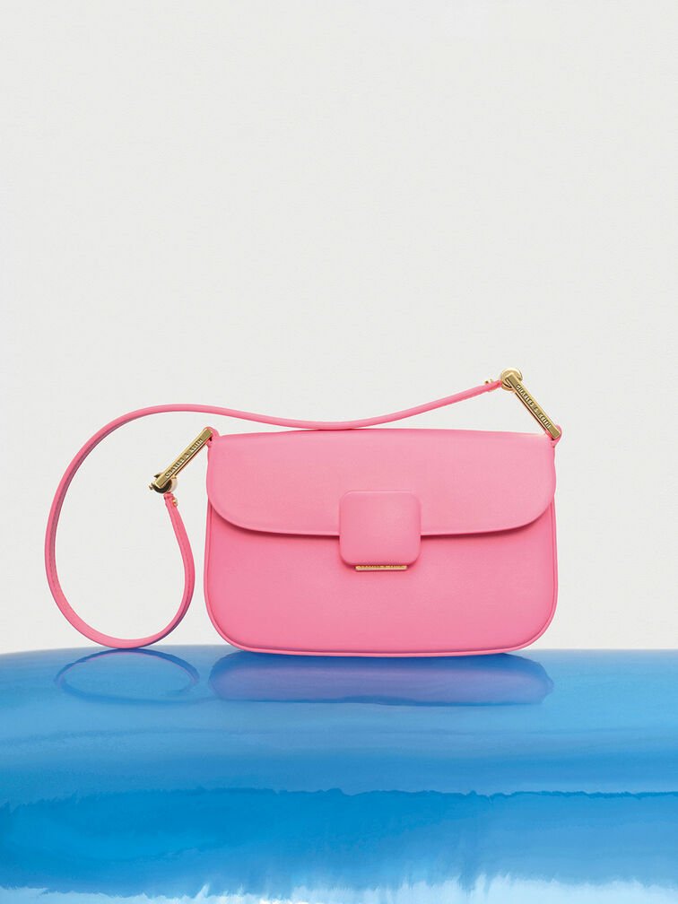 Koa Square Push-Lock Shoulder Bag, , hi-res