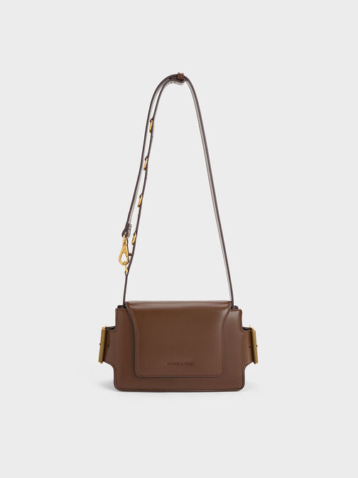 Lexie Side-Buckle Crossbody Bag, , hi-res