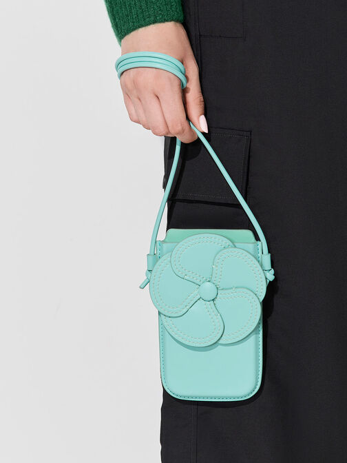 Camelia Flower Phone Pouch, , hi-res