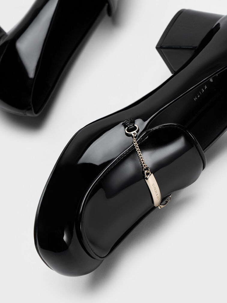 Lexie Chain-Link Heeled Loafers, , hi-res