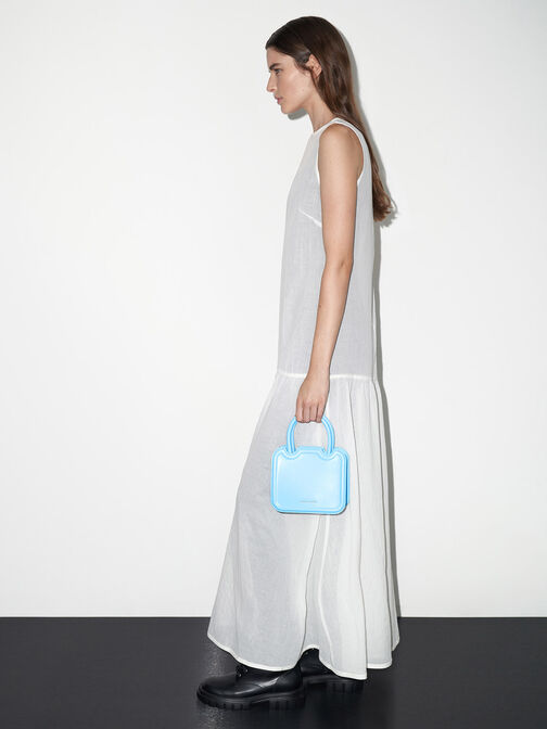 Perline Sculptural Tote Bag, Light Blue, hi-res