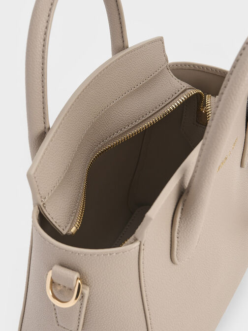 Double Handle Trapeze Tote Bag, , hi-res
