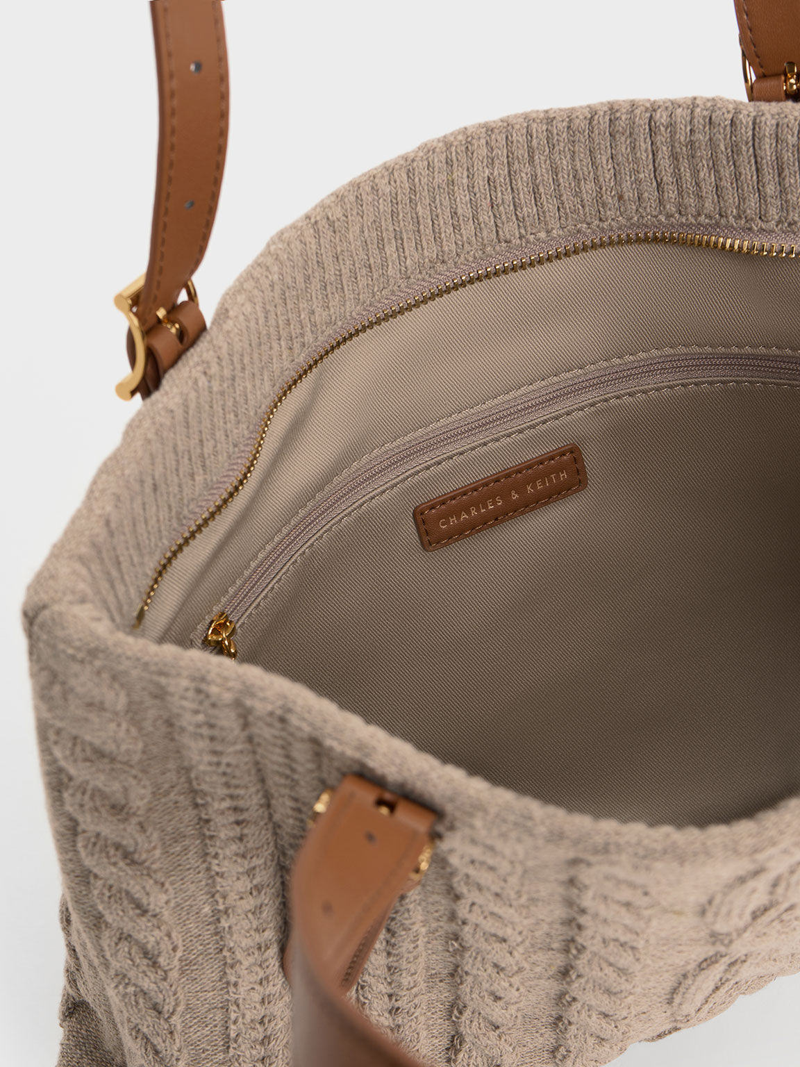 Charles & keith hotsell textured tote bag