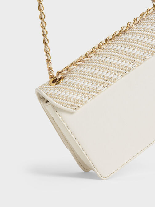 Chain Handle Shoulder Bag, , hi-res