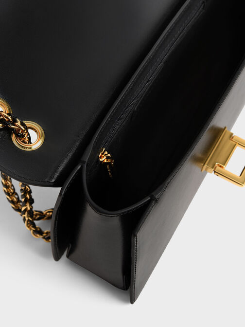 Chain Handle Shoulder Bag, , hi-res