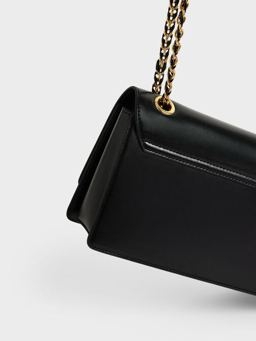 Chain Handle Shoulder Bag, , hi-res