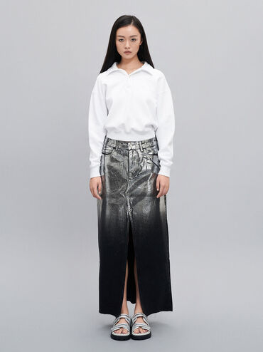 Romilly Metallic Puffy Sandals, สีเงิน, hi-res