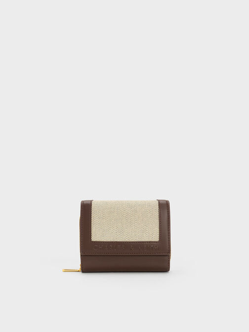 Stitch-Trim Front Flap Wallet, , hi-res