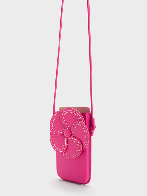 Camelia Flower Phone Pouch, , hi-res