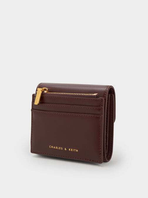 Metallic Accent Short Wallet, , hi-res