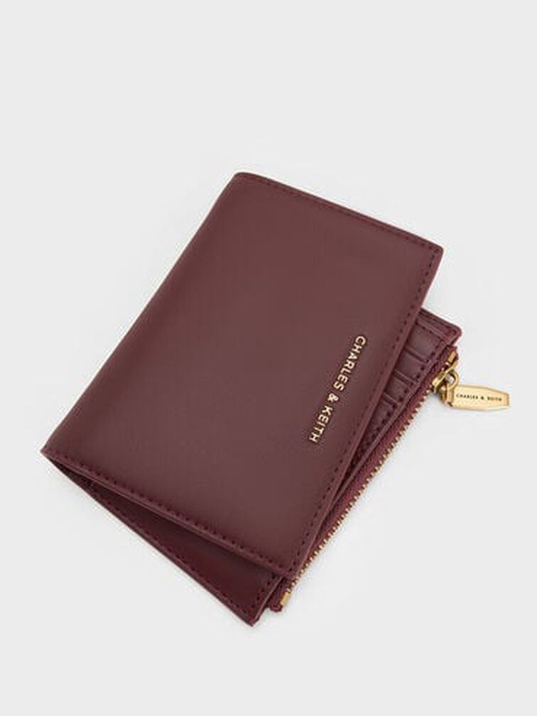 Harmonee Top Zip Small Wallet, Mulberry Plum, hi-res