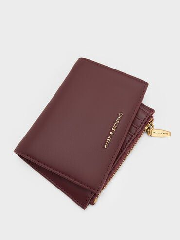 Harmonee Top Zip Small Wallet, Mulberry Plum, hi-res