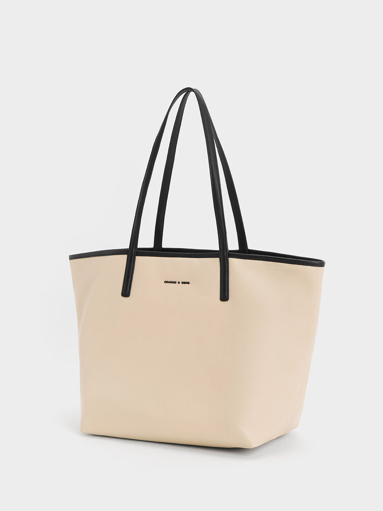 Sianna Tote Bag, Beige, hi-res