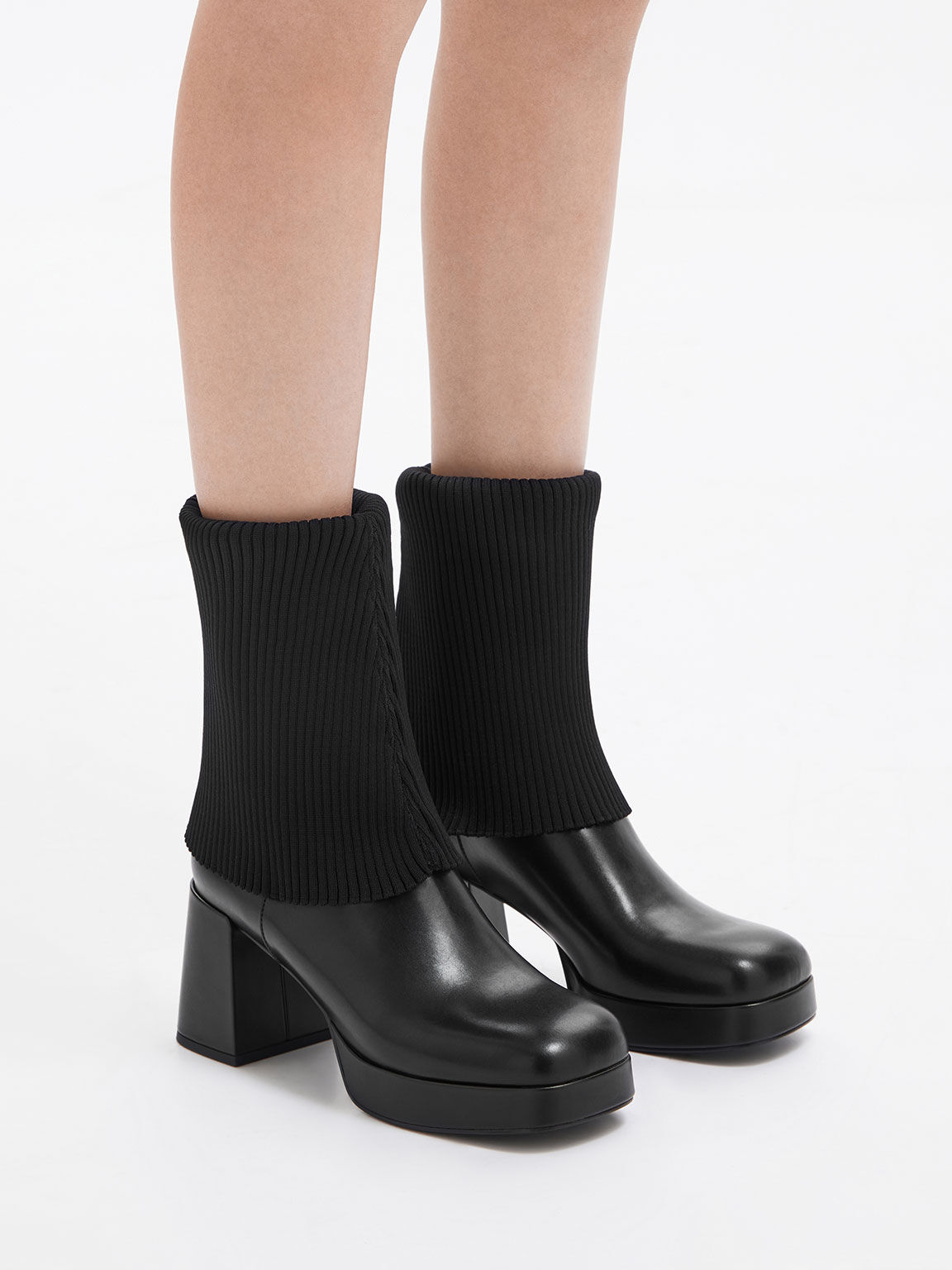 Platform sock boots shop