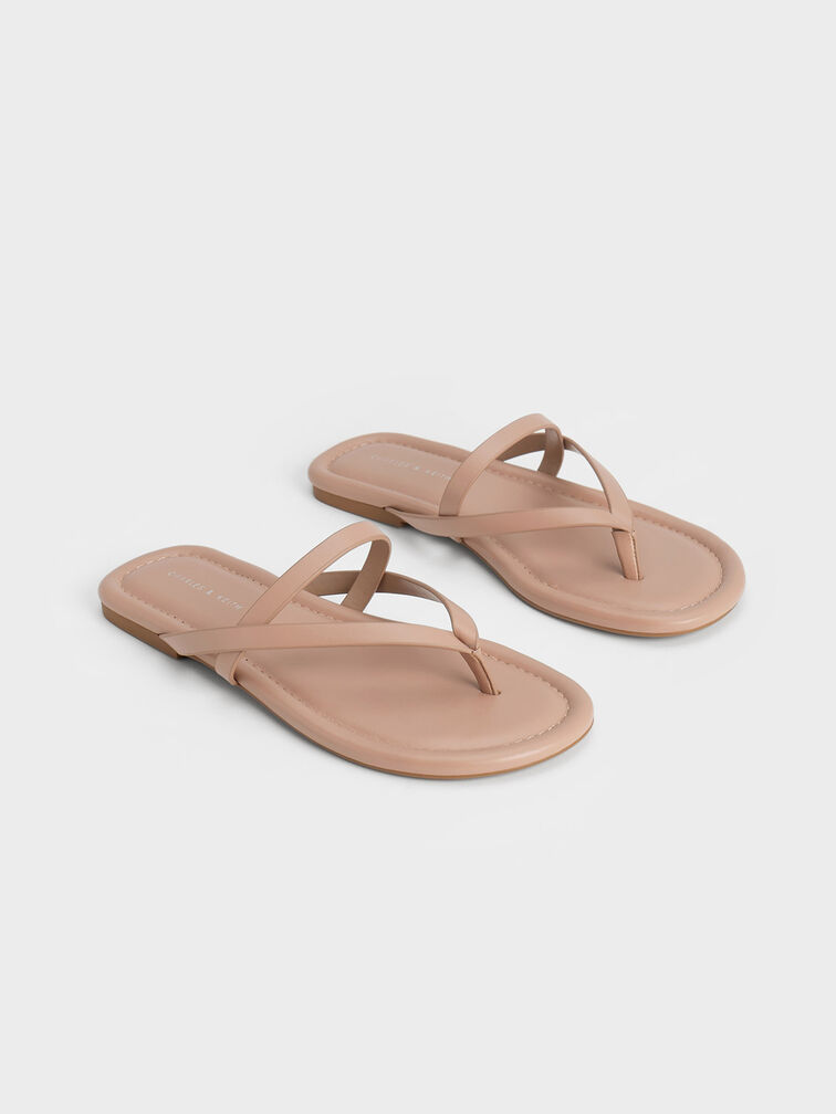Strappy Thong Sandals, , hi-res